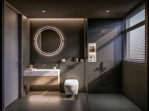 Bathroom full scene 01 3D Model