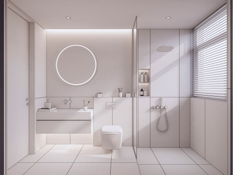 Bathroom full scene 01 3D 모델