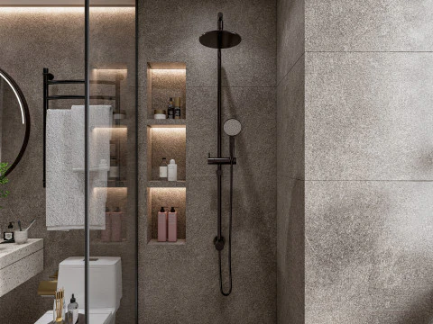 Bathroom full scene 1 3D Model