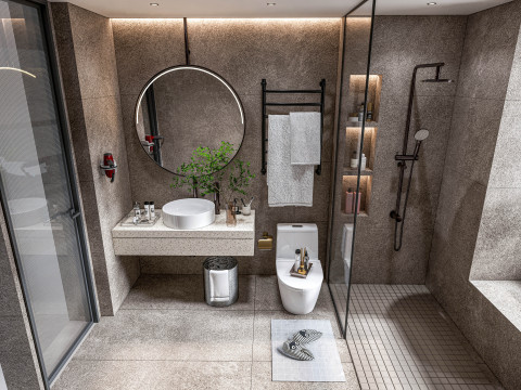 Bathroom full scene 1 Modelo 3D