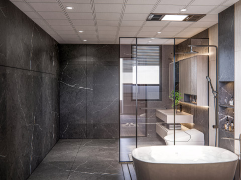Bathroom full scene 2 Model 3D