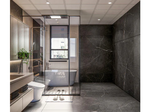 Bathroom full scene 2 3D Model