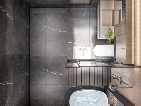 Bathroom full scene 2 Model 3D