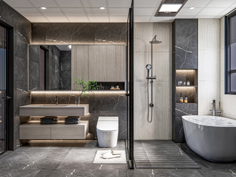 Bathroom full scene 2 Model 3D