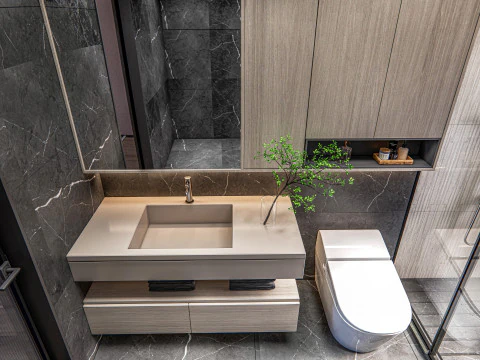 Bathroom full scene 2 3D Model