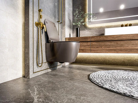 Scena completa del bagno 3 Modello 3D