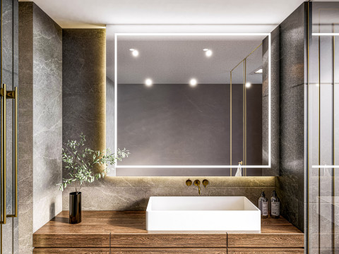 Bathroom full scene 3 3D Model
