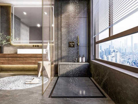 Bathroom full scene 3 3D Model
