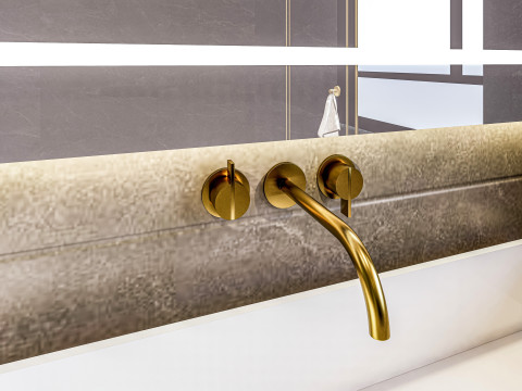 Bathroom full scene 3 3D Model