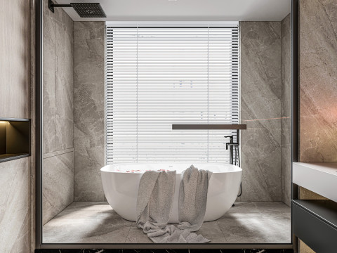 Bathroom full scene 4 Model 3D