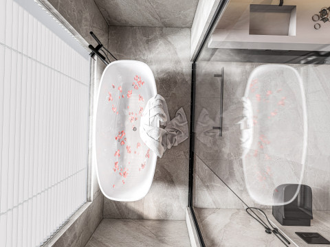 Bathroom full scene 4 Model 3D