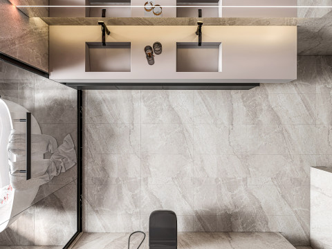 Bathroom full scene 4 Model 3D