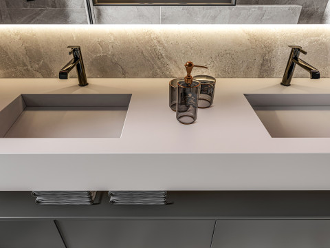 Bathroom full scene 4 Model 3D
