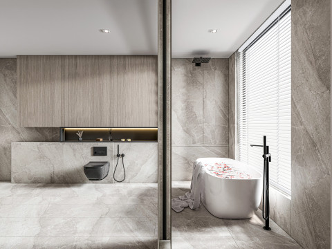 Bathroom full scene 4 Model 3D