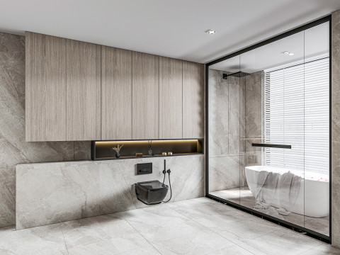 Bathroom full scene 4 Model 3D
