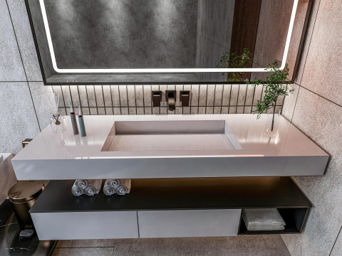 Bathroom full scene 5 3D Model