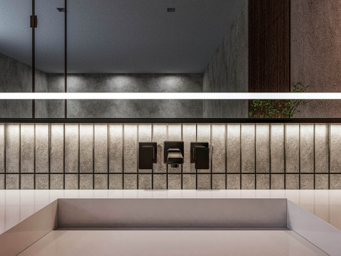 Bathroom full scene 5 3D Model