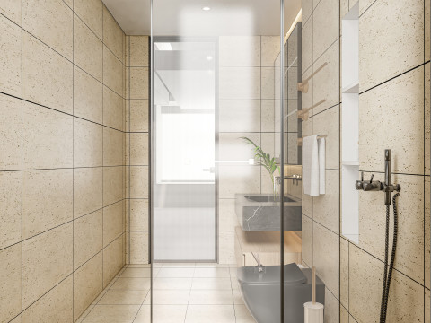 Bathroom full scene 6 3D मॉडल