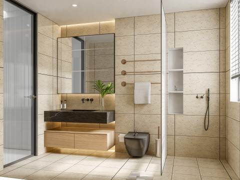 Bathroom full scene 6 3D मॉडल