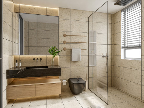 Bathroom full scene 6 3D मॉडल