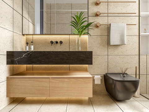 Bathroom full scene 6 3D मॉडल