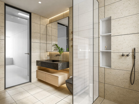 Bathroom full scene 6 3D मॉडल