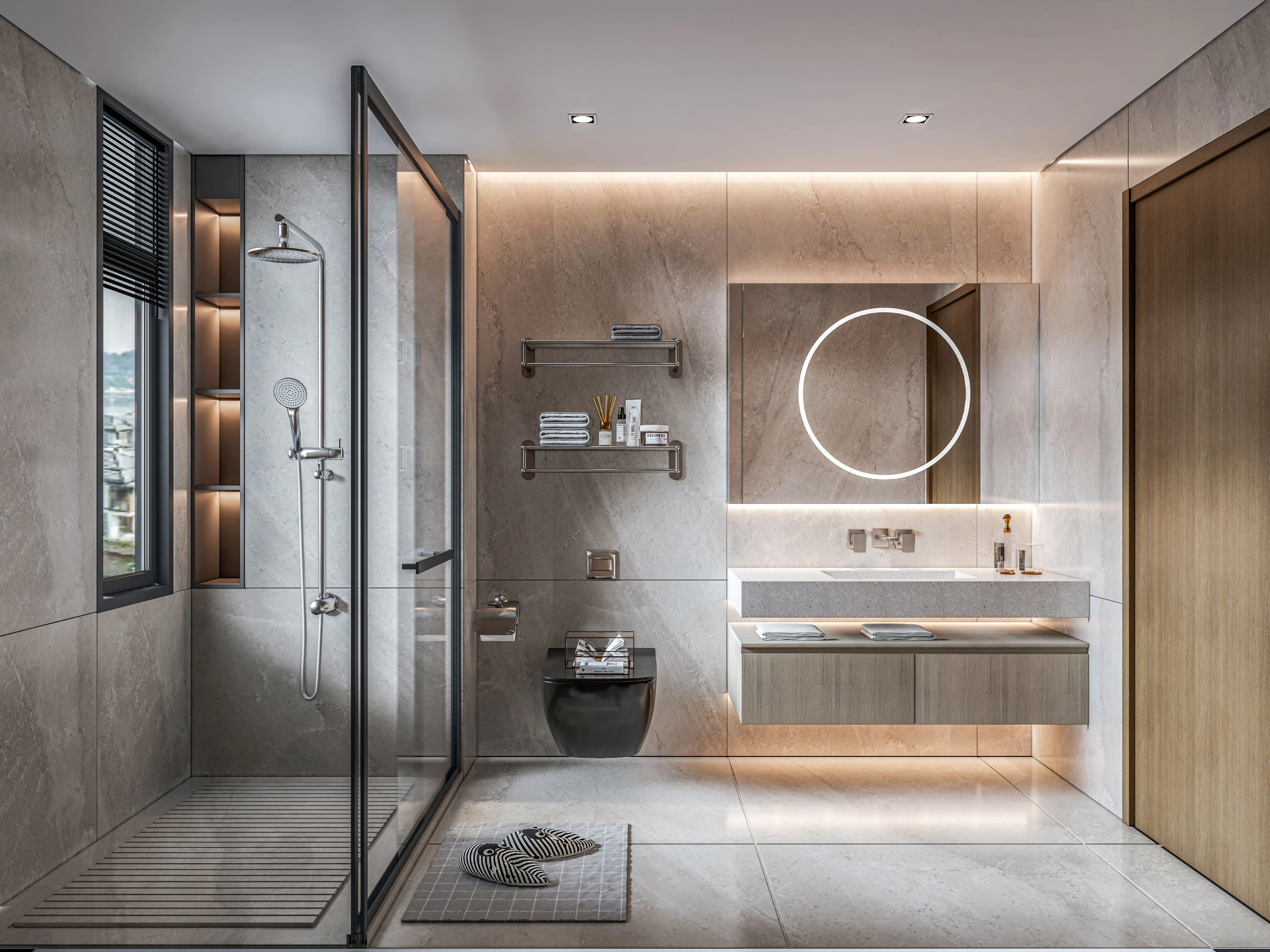 Bathroom full scene 7 3D Model .c4d .max .obj .3ds .fbx .stl .blend 