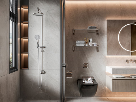Bathroom full scene 7 3D मॉडल