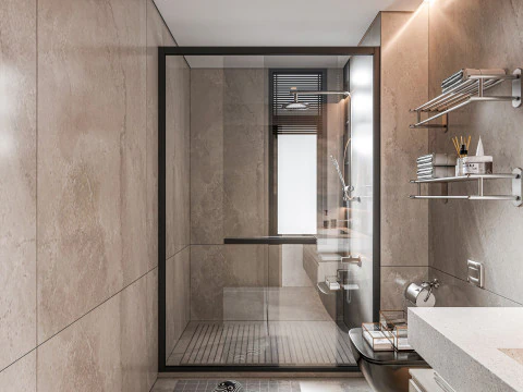Bathroom full scene 7 3D Model