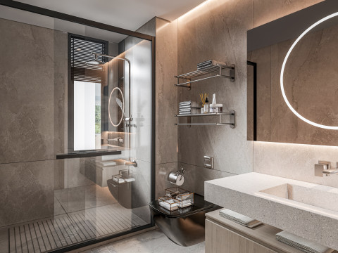 Bathroom full scene 7 3D मॉडल