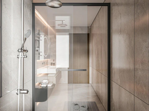 Bathroom full scene 7 3D Model