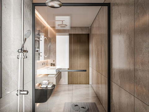 Bathroom full scene 7 3D मॉडल
