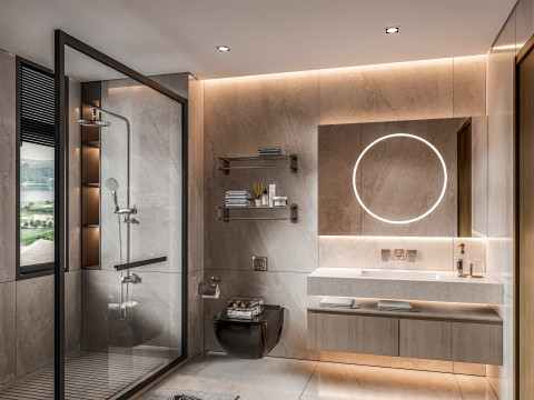 Bathroom full scene 7 3D मॉडल
