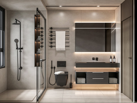 Bathroom full scene 8 3D 모델
