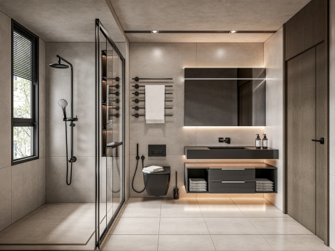 Bathroom full scene 8 3D मॉडल