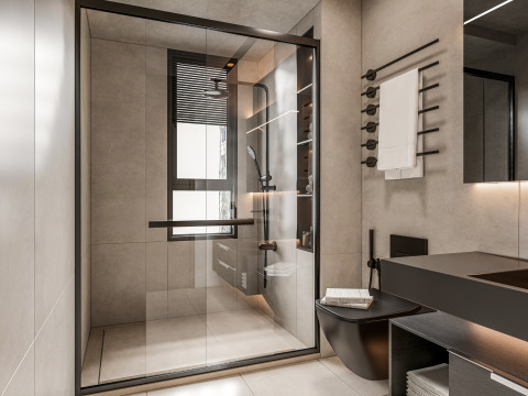 Bathroom full scene 8 3D मॉडल