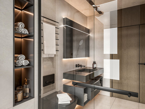 Bathroom full scene 8 3D मॉडल