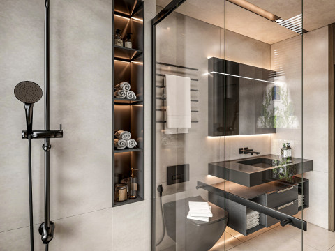 Bathroom full scene 8 3D मॉडल