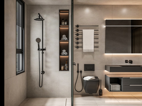 Bathroom full scene 8 3D मॉडल