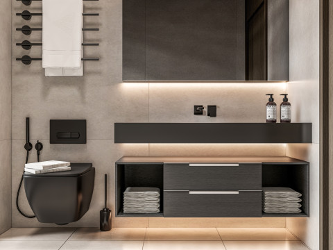 Bathroom full scene 8 3D मॉडल