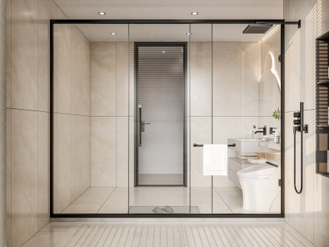 Bathroom full scene 9 3D 모델