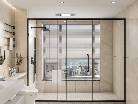 Bathroom full scene 9 3D 모델