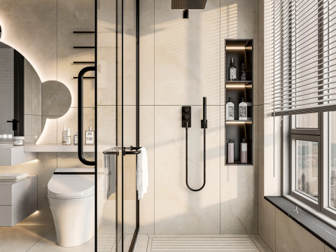 Bathroom full scene 9 3D 모델