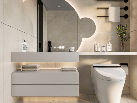 Bathroom full scene 9 3D 모델