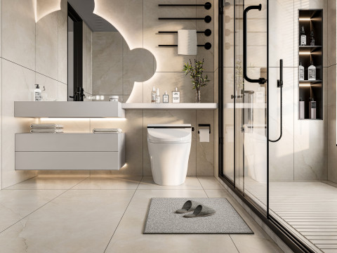 Bathroom full scene 9 3D 모델