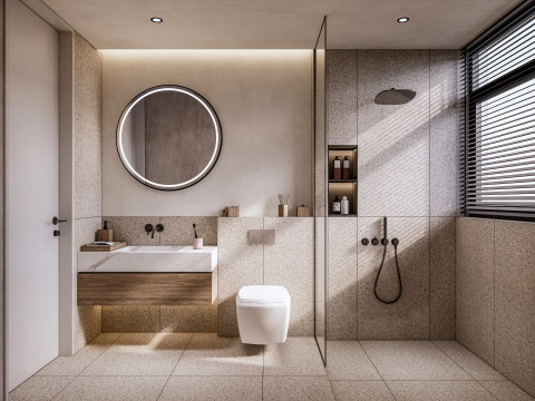 Bathroom full scene 10 3D Model
