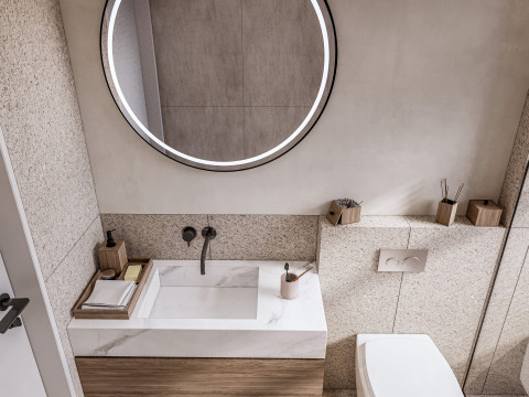 Bathroom full scene 10 3D Model