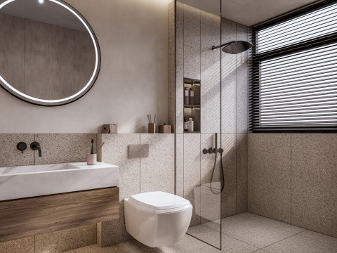 Bathroom full scene 10 3D Model