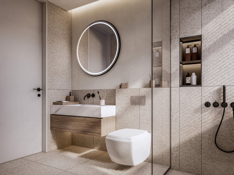 Bathroom full scene 10 3D Model