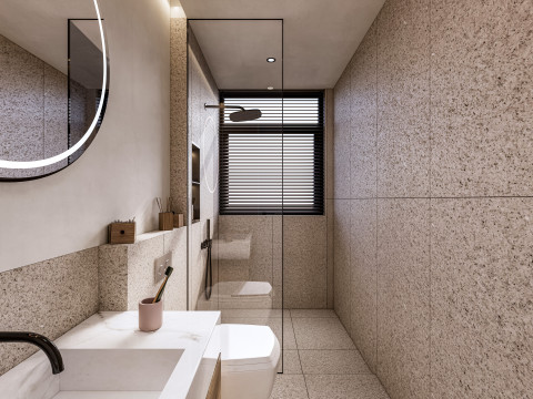 Bathroom full scene 10 3D Model
